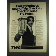 1978 TWA Airlines Ad - Round-Trip Check-In