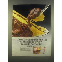 1985 Duncan Hines Frosting Ad - Smooth and Creamy