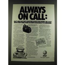 1986 AT&T Doctor's Solution Hardware & Software Package Ad - Always On Call