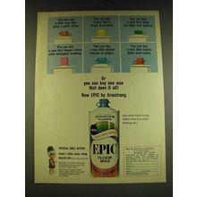 1966 Armstrong Floors Epic Floor Wax Ad - Can buy one wax that does it all