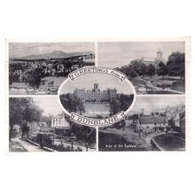 multiview, DUNBLANE, SCOTLAND used vintage postcard by J B White 1957 pm