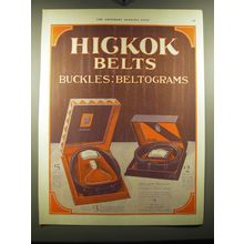 1924 Hickok Buckles and Beltograms Advertisement
