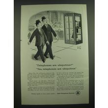 1957 Bell's Telephone System Advertisement - cartoon by Robert Day
