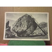 THE BOWDER STONE, BORROWDALE, CUMBRIA unused antique postcard. =