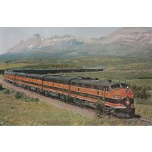 K1866 Great Northern Railways Empire Builder Train Postcard