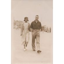 Weymouth Beach In WW2 Romance Old Real Photo Postcard