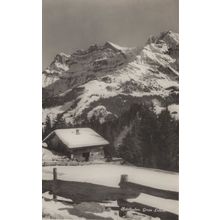 Adelboden Gross Lohner Old Real Photo Switzerland Postcard