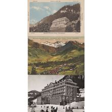 Nevada Palace Hotel Adelboden 3x Switzerland Old Postcard s