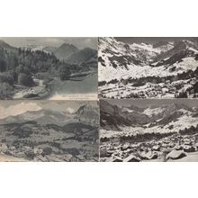 Adelboden Hochst Abfahrt Landschaft 4x Old Switzerland Postcard s