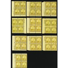 640, Mint NH 8¢ WHOLESALE - TEN Plate Blocks CV $200.00 * Stuart Katz