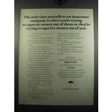 1971 The Travelers Insurance Ad - The only time you talk to