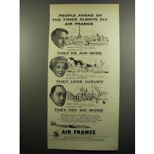 1955 Air France Advertisement - Charles Munch, Jeanne Owen and George Nelson