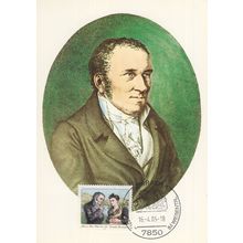 Johann Peter Hebel German Poet Theologian Limited FDC Postcard