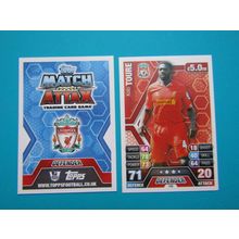 148. Kolo Toure - Liverpool - Match Attax 2013/14 Football Card EF1