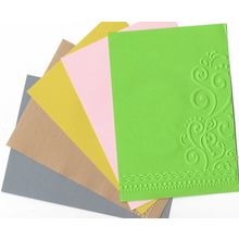 A6 Embossed Paper. 10 Sheets. Flourishes. Cardmaking Scrapbooking Crafts Toppers