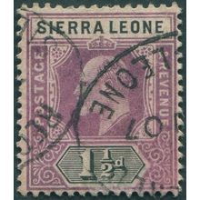 Sierra Leone 1905 1½d dull purple & black SG88 used