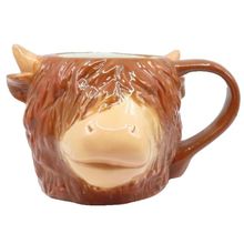 Highland Cow Mug Ceramic 9 CM Not Microwave & Dishwasher Safe Gift Novelty