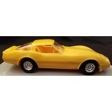 Vintage AMT Ertl 1980 Chevy Corvette Coupe Promo Dealer Model Yellow MIB