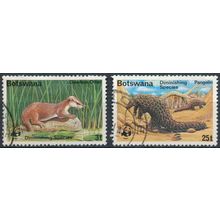 Diminishing Species: 3t & 25t - Botswana 1977 - FH - SG 394 & 397
