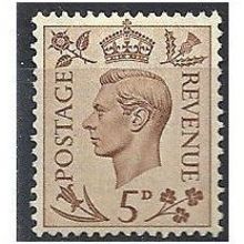 1937 SG469 5d Brown Fine Mounted Mint. .
