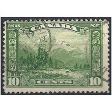 Canada 1928 SG281 10c Green Fine Used ..