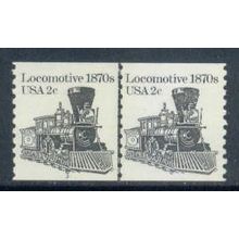 1897A 2c Locomotive Fine MNH Dry Gum CNP Left 3 W0455