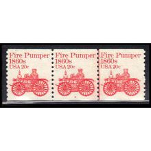 Used 1908 20c Fire Pumper Very Fine PNC 9/3 PA2482