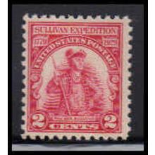 657 2c General John Sullivan Just Clears MNH O1592