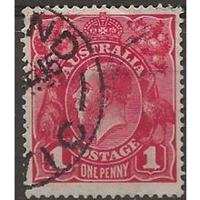 Australia 1914 SG21 1d Carmine-Red Dir II Fine Used . .. .