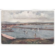 Douglas Bay Isle of Man 1908 Watercolour Series Art Postcard 649