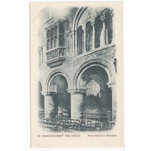 Prior Bolton's Window St Bartholomew the Great Smithfield London Postcard