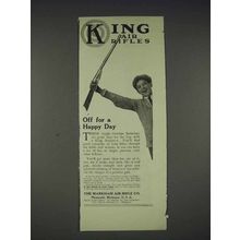 1913 King Air Rifle Ad - Off for a Happy Day