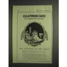 1917 Lea & Perrins Worcestershire Sauce Ad - Feature of the Feast