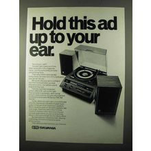 1971 GTE Sylvania MS210W Matched Component System Ad
