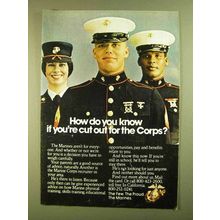 1979 U.S. Marines Ad - Cut Out for the Corps