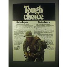 1979 U.S. Marines, Marine Reserve Ad - Touch Choice