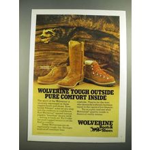 1981 Wolverine Boots Ad - Tough Outside Comfort Inside