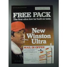1981 Winston Ultra Cigarette Ad - Built on Taste