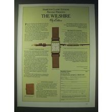 1989 Hamilton The Wilshire City Edition Watch Ad - Hamilton Classic Editions