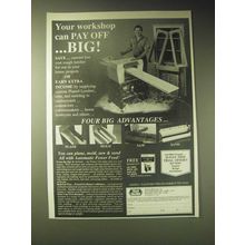 1989 Foley-Belsaw Planer-Molder-Sander-Saw Ad - Your workshop can pay off