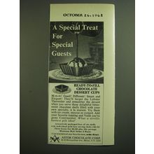 1968 Astor Chocolate Dessert Cups Ad - A special treat for Special Guests