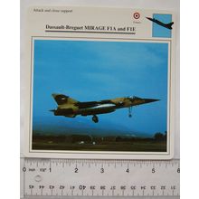 D. Breguet Mirage F1A+E - France - Attack & Close Support - Collectors Club Card
