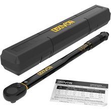 LEXIVON Torque Wrench 1/2-Inch Drive Click 10~150 Ft-Lb/13.6~203.5 Nm (LX-183)