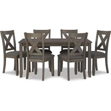 Signature Design by Ashley Caitbrook Rustic 7 Piece Dining Set, Include Table an