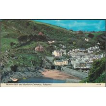Warren Hill and Harbour Entrance, Polperro, Cornwall, c.1960s - Harvey Barton PC