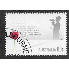 AUS 2011 60c (S/A) 'REMEMBRANCE DAY' (C.T.O) FINE USED (EBID76-524)