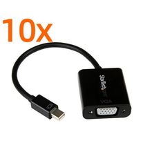 Lot of 10 NEW Startech Mini Display Port to VGA HDMI DVI Video Adapter MDP2VGA2