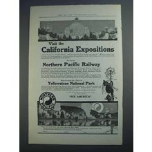 1915 Northern Pacific Ad - California Expositions