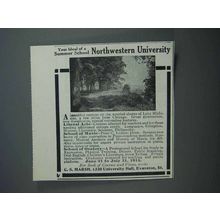 1915 Northwestern University Ad - Ideal Summer School
