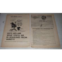 1956 MGM Pictures Ad - Leo's Hits in Variety